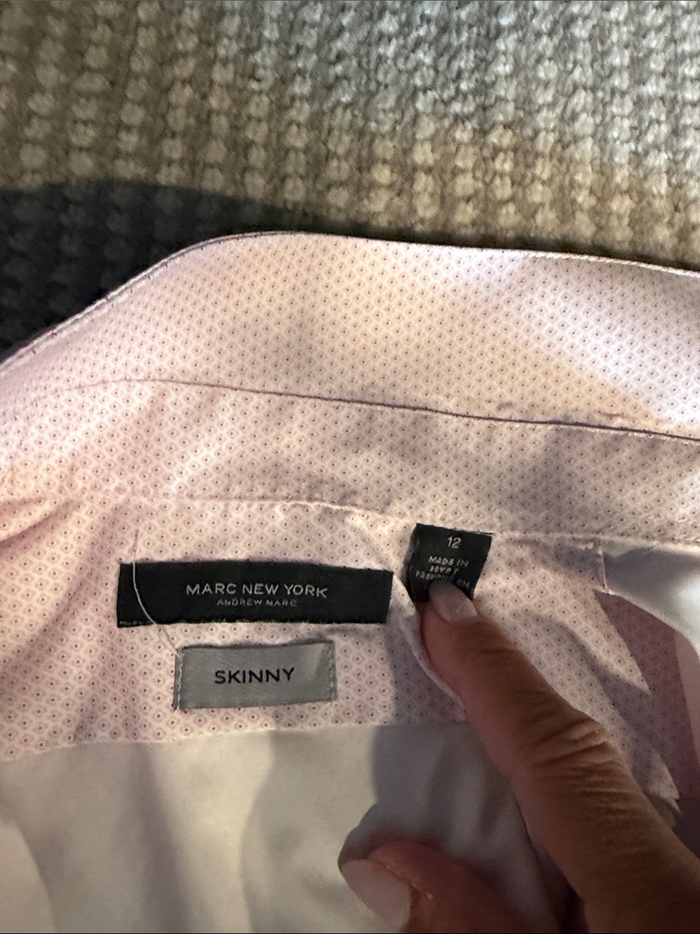 Marc New York Light Pink Skinny Fit Men’s Dress Shirt
